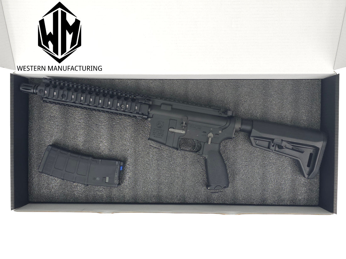 WM Colt M4 with Black DD MK18 Handguard MWS(ZET System) GBBR Gel Blaster